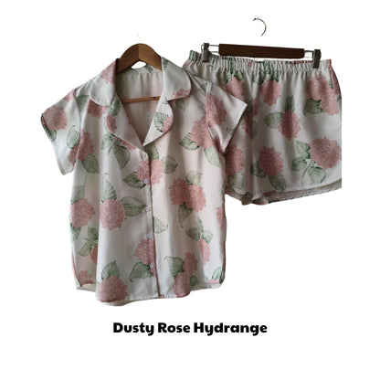 Hydrangea Bridesmaid Pajamas Set, Floral Bridesmaid Pajamas For Bridal Shower WD0184