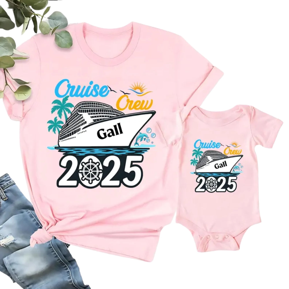 Custom Matching Family Cruise Squad Vacation T Shirts, Custom Cruise Family Vacation Shirts ET0071