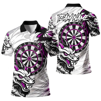Custom Dragon Darts Polo Shirt Men, Custom Dragon Dart Team Shirt DE0118