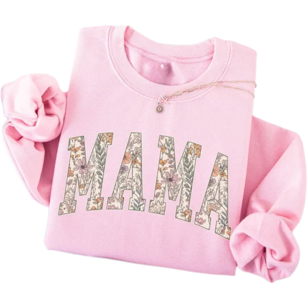Floral Mama Sweatshirt, Mama Sweatshirt 2D0520