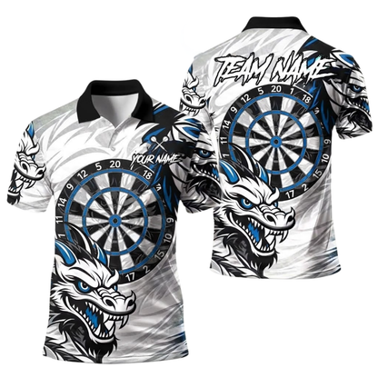Custom Dragon Darts Polo Shirt Men, Custom Dragon Dart Team Shirt DE0118
