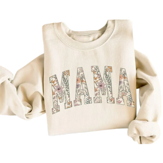 Floral Mama Sweatshirt, Mama Sweatshirt 2D0520