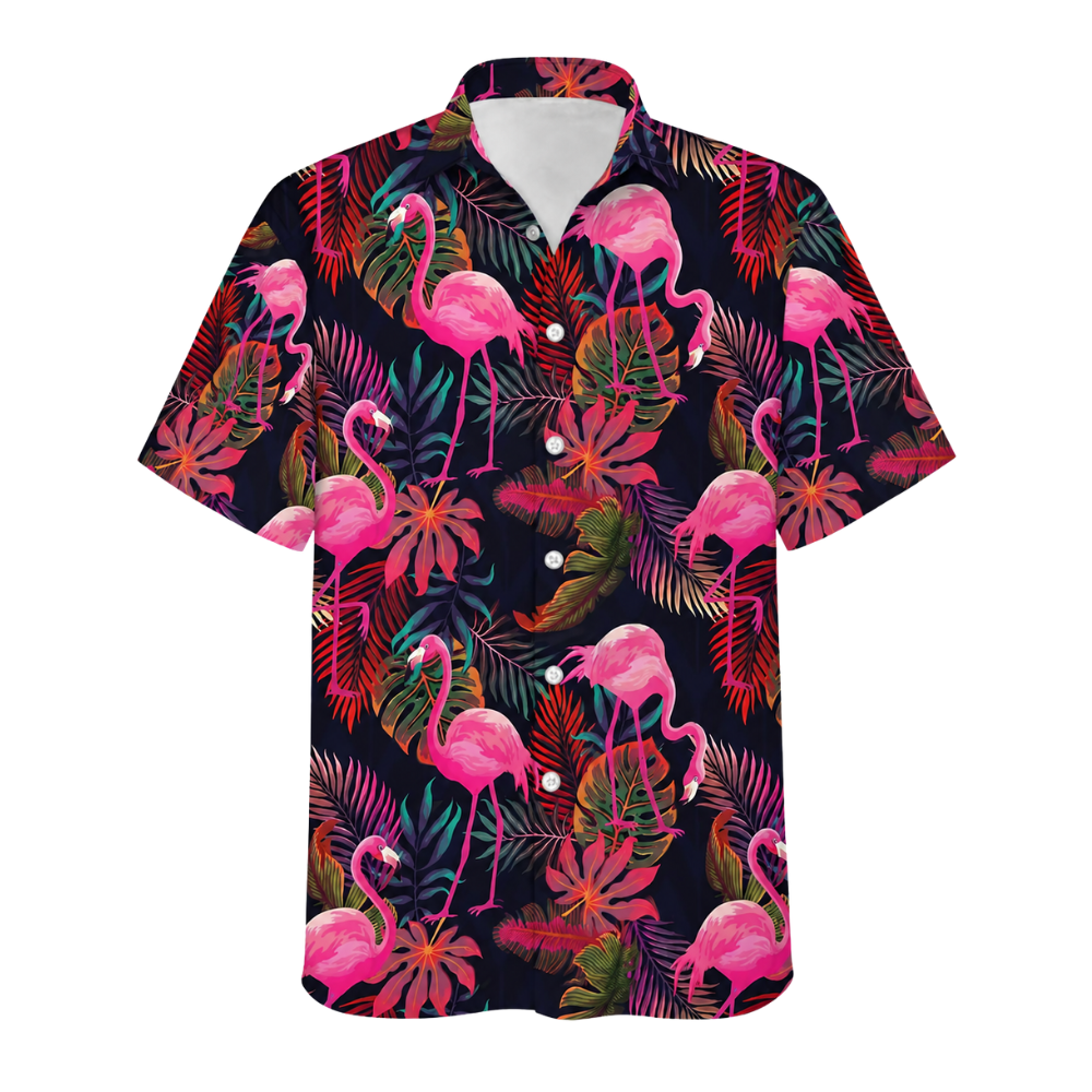 Flamingo Tropical Hawaiian Shirt For Men Women, Flamingo Lover Hawaiian Shirts HE0271