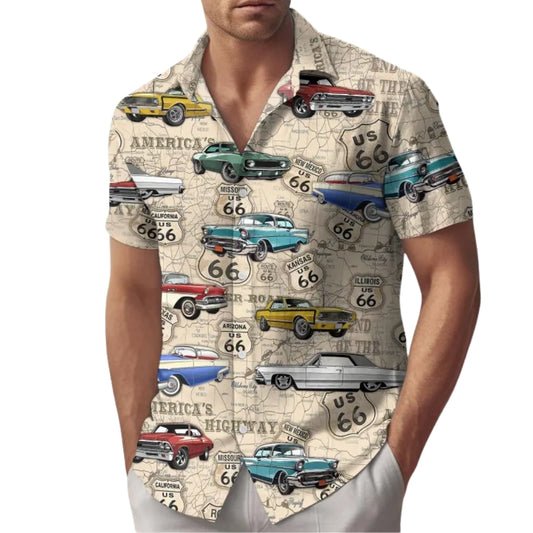 Vintage Classic Car Hawaiian Shirt For Men Women, Retro Car Lovers Hawaiian Shirts HE0151