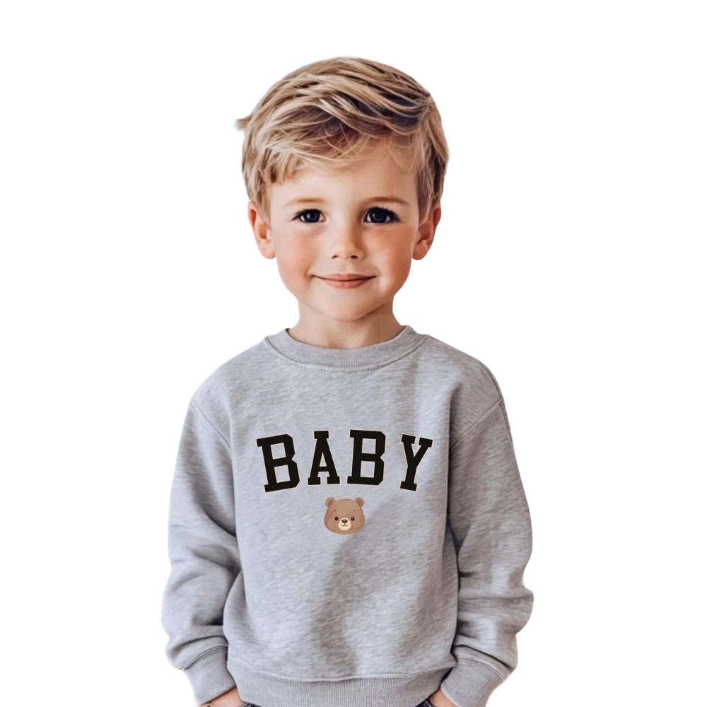 Bear Papa Mama Baby Family Matching Sweatshirt, Personalized Family Bear Sweatshirts ET1371