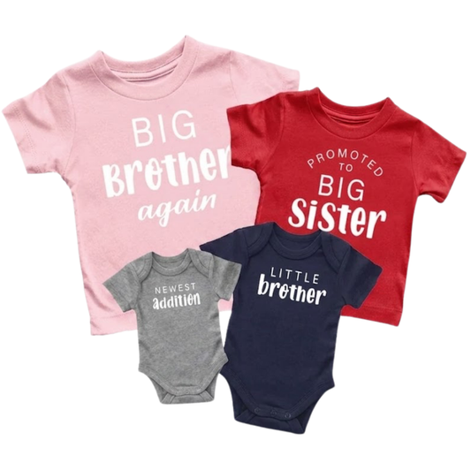 Promoted To Big Sister Matching Sibling T Shirt, Sibling Pregnancy Announcement Matching Shirts ET1257