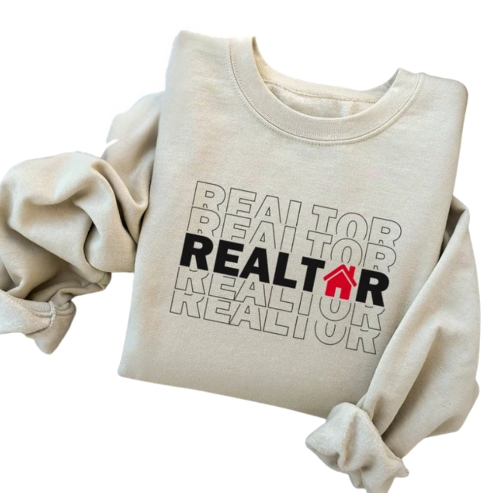 Realtor Sweatshirt For Women, Real Estate Agent Sweatshirt 2D0765