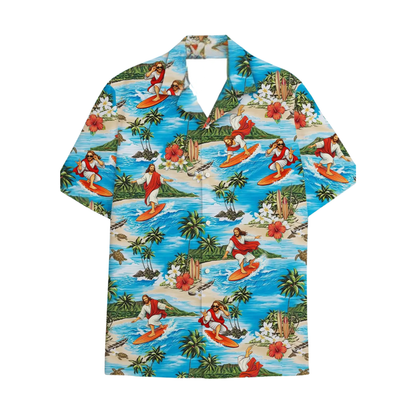 Jesus Surfing Hawaiian Shirt For Men And Women, Christian Funny Beach Hawaiian Shirt HE0381