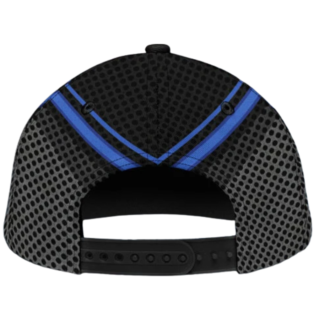 Personalized Golf Black Blue Baseball Cap, Custom Golf 3D Printed Hat CP0629