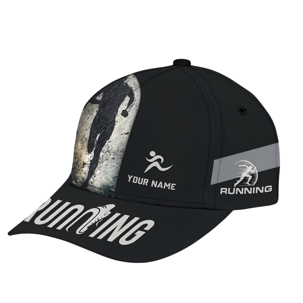 Custom Marathon Baseball Cap 3D Printed, Custom Running Lover Cap Hat CP0705