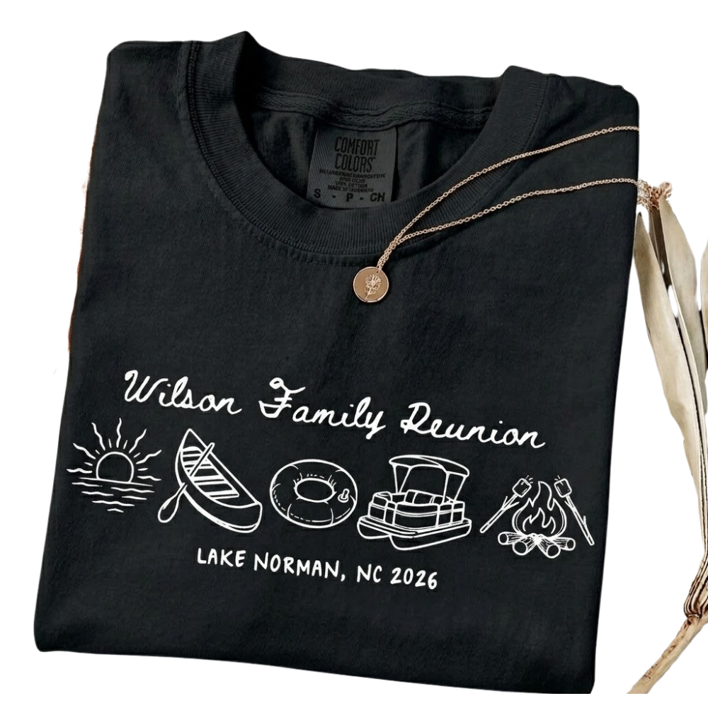 Personalized Lake Trip Family Reunion Matching T Shirt, Custom Family Lake Vacation Shirts ET1184