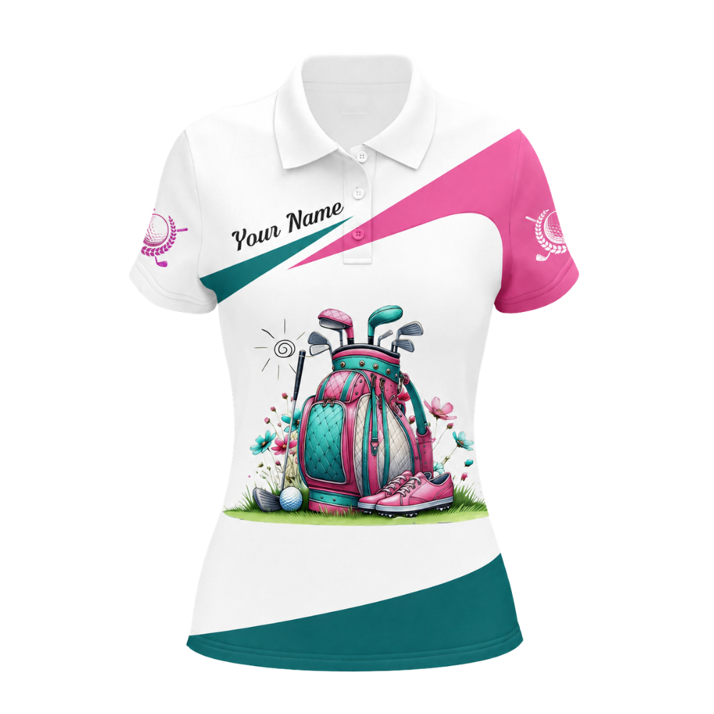 I Know I Play Like A Girl Try To Keep Up Custom Golf Polo Shirt For Ladies, Women's Custom Funny Golf Shirts  GZ0298