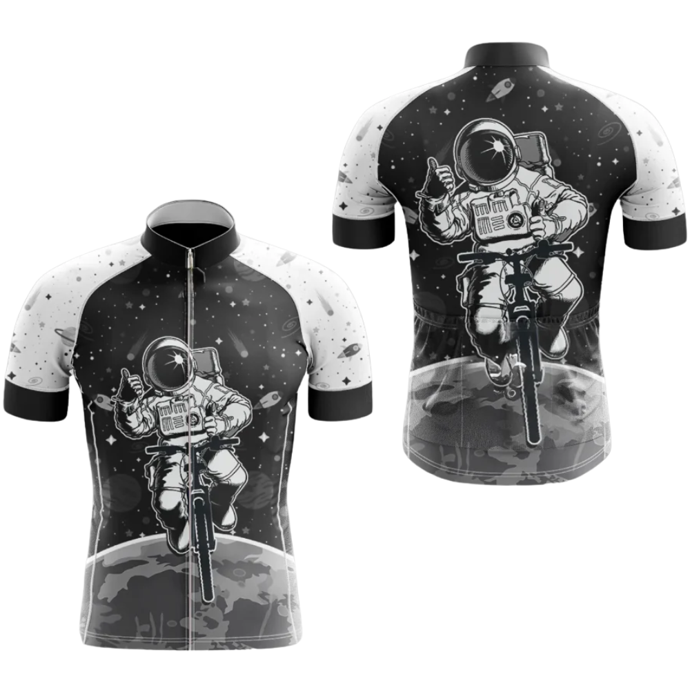 Outer Space Cycling Short Sleeve Jersey For Men, Space Lover Cycling Jersey CG0877