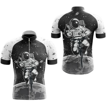 Outer Space Cycling Short Sleeve Jersey For Men, Space Lover Cycling Jersey CG0877