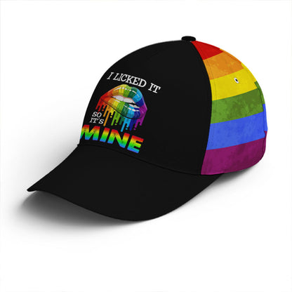 Baseball Cap For LGBTQ Drawing Dripping Lips Lasfour CO0942