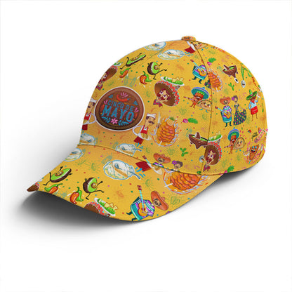 Cinco De Mayo Yellow Funny Pattern Baseball Cap Lasfour CO0922
