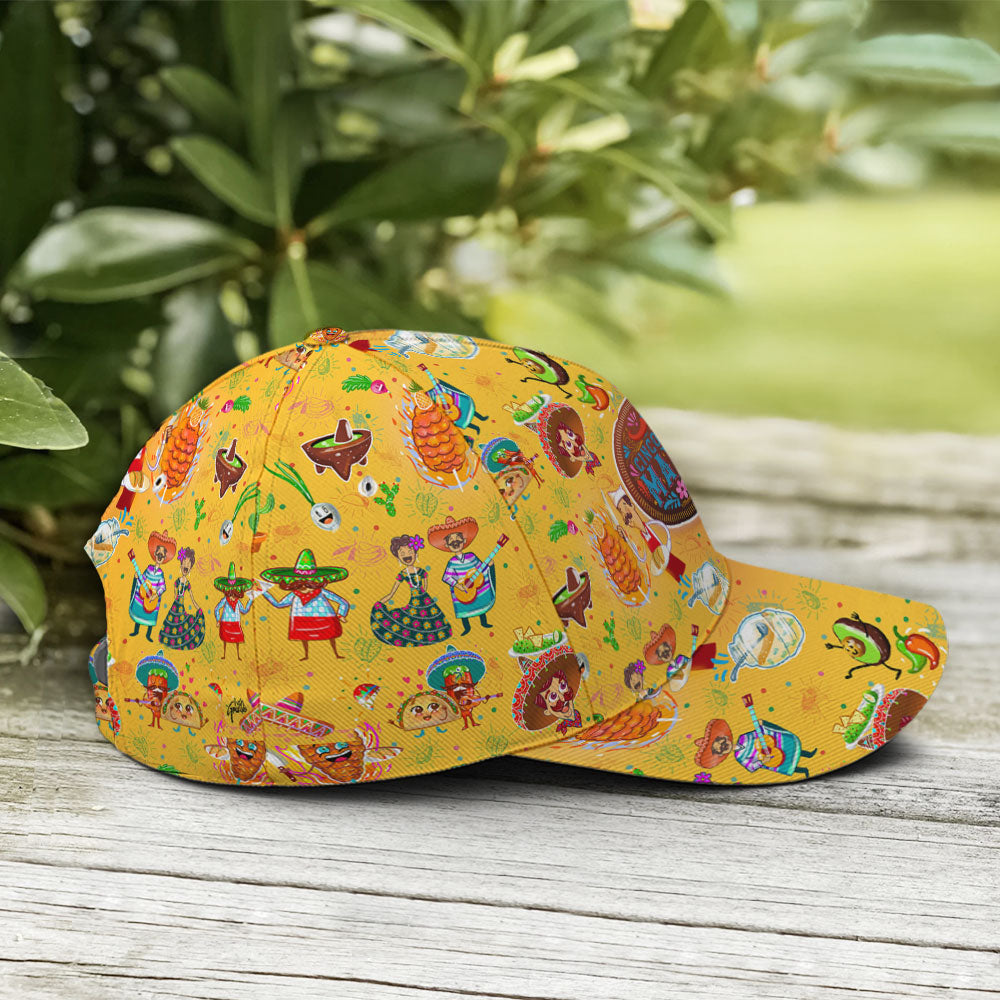 Cinco De Mayo Yellow Funny Pattern Baseball Cap Lasfour CO0922