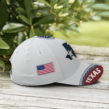 Baseball Cap For Texas People Flag Zip Design Lasfour CO0949