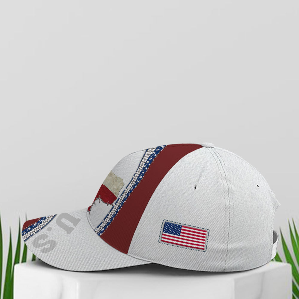 Baseball Cap For Texas People Flag Zip Design Lasfour CO0949