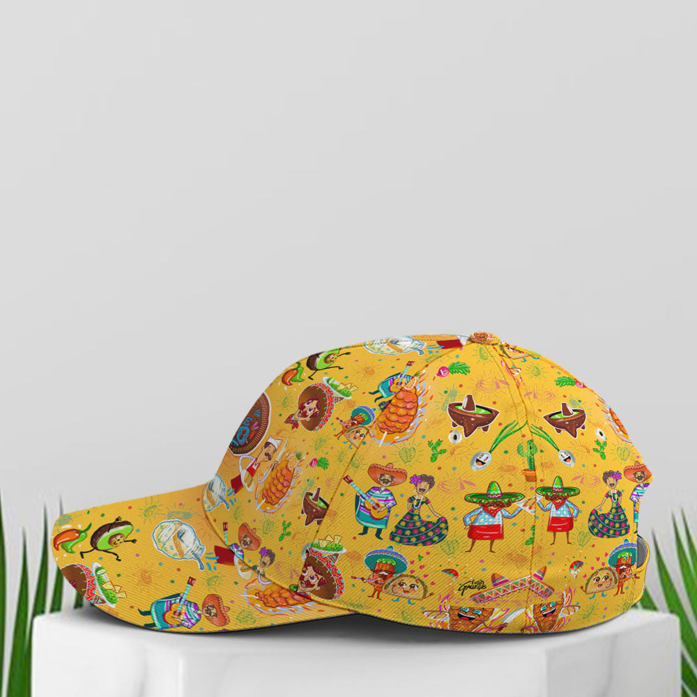 Cinco De Mayo Yellow Funny Pattern Baseball Cap Lasfour CO0922