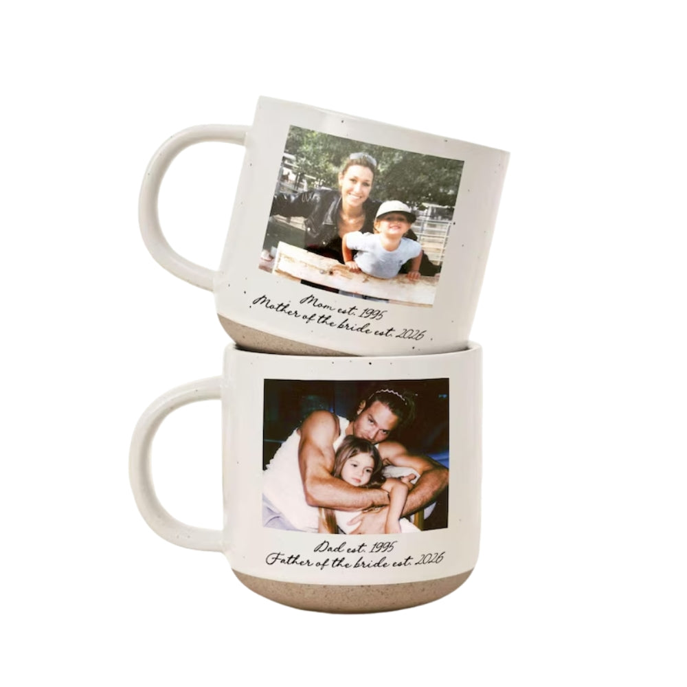 Custom Photo Mother of The Bride Pottery Mug, Personalised Wedding Mug Mother Of The Bride WD0027