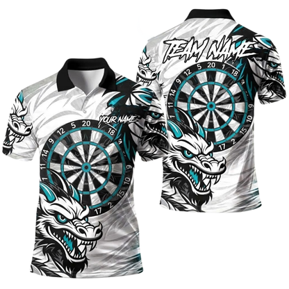 Custom Dragon Darts Polo Shirt Men, Custom Dragon Dart Team Shirt DE0118