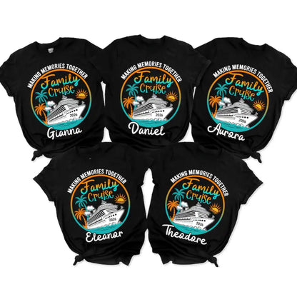 Making Memories Together Custom Cruise Family Vacation T Shirts, Custom Matching Family Cruise Vacation Shirts ET0072