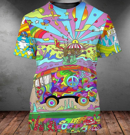 3D Full Printed Hippie Shirt, It's A Hippie Thing You Wouldn't Understand, Old Man Hippie Shirts TO0697