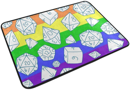 Funny Doormat Dice Gay Pride Door Mat Welcome Entrance Rug For Lgbt LO1353