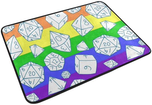 Funny Doormat Dice Gay Pride Door Mat Welcome Entrance Rug For Lgbt LO1353