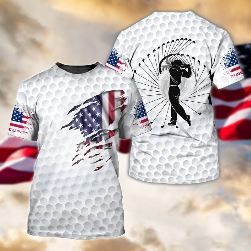3D All Over Printed American Golf Shirt, Golfer T Shirt, Golf Shirts Men Women TO0949