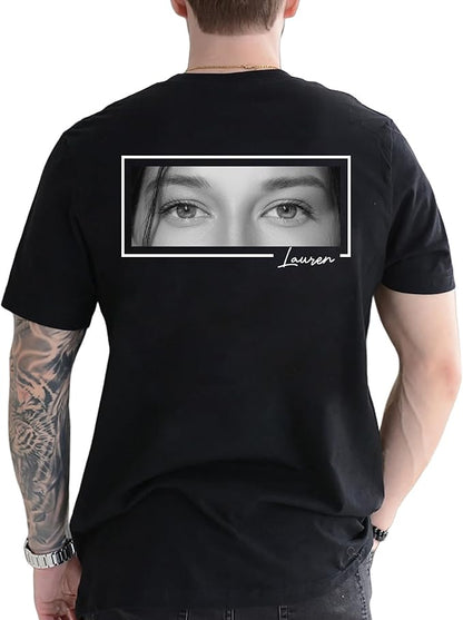 Custom Bootleg Rap Tee, Custom Photo Vintage Bootleg Shirts, I Love My Girlfriend Wife Shirt For Men TD0026