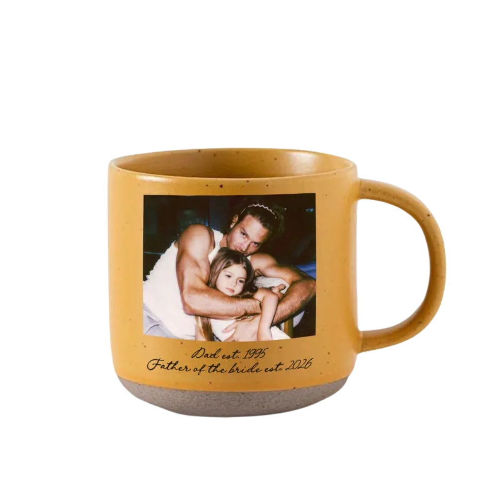 Custom Photo Mother of The Bride Pottery Mug, Personalised Wedding Mug Mother Of The Bride WD0027