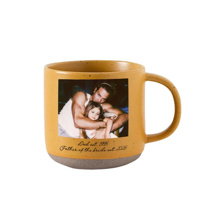 Custom Photo Mother of The Bride Pottery Mug, Personalised Wedding Mug Mother Of The Bride WD0027