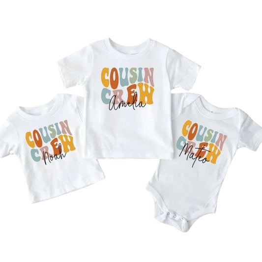 Custom Name Cousin Crew Matching Cousin T Shirts, Personalized Cousin Crew Shirts For Family ET0781
