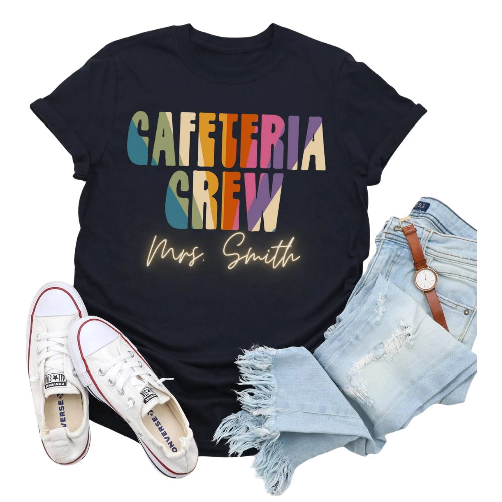 School Counselor Principal School Nurse Custom Name Matching T Shirt, Personalized School Staff Matching Shirts ET1044