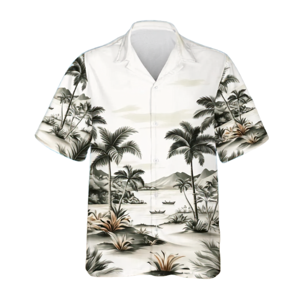 Palm Tree Hawaiian Shirt Men Women, Tropical Palm Tree Hawaiian Shirts HE0365