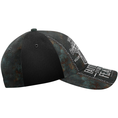 Faith Of Fear Custom Jesus Cross Baseball Cap With Name, Custom Jesus Christian Hat 3D Printed CP0586