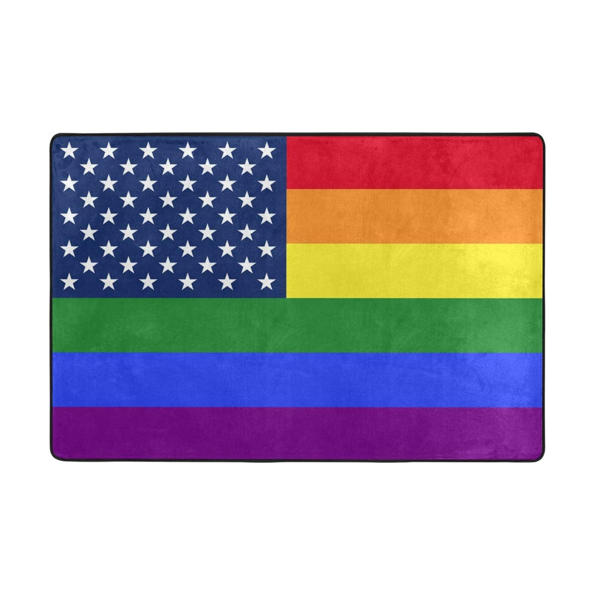 Rainbow Flag Pride Door Mat Inside Outside Non Slip Doormat For Entrance Way Outdoors Indoor LO1359