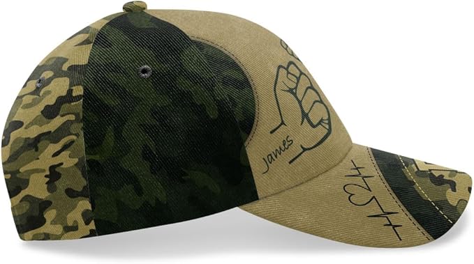 Dad Fist Bump Fathers Day Family Personalized Cap, Personalized Classic Cap CP0002