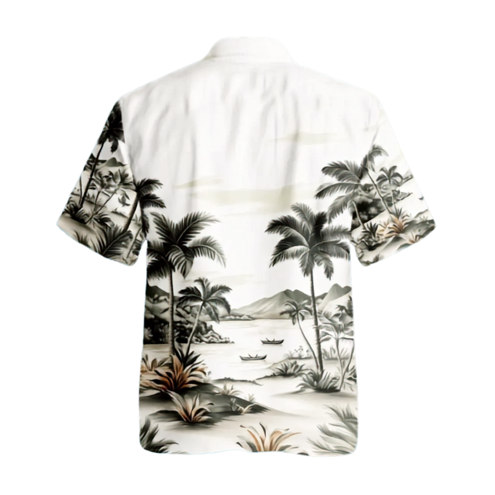 Palm Tree Hawaiian Shirt Men Women, Tropical Palm Tree Hawaiian Shirts HE0365