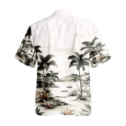 Palm Tree Hawaiian Shirt Men Women, Tropical Palm Tree Hawaiian Shirts HE0365