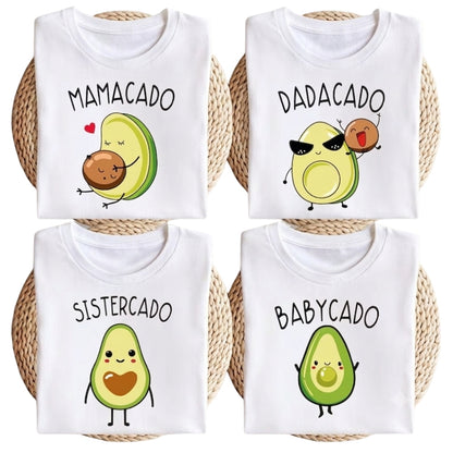 Babycado Mamacado Dadacado Matching Family T Shirts, Avocado Family Matching Shirts ET1020