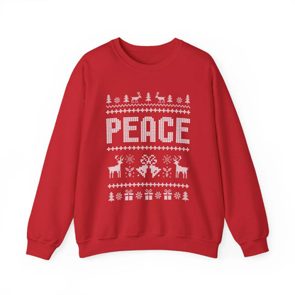Matching I Come In Peace Couple Ugly Christmas Sweatshirts, Funny Christmas Sweatshirt For His And Her ET1349