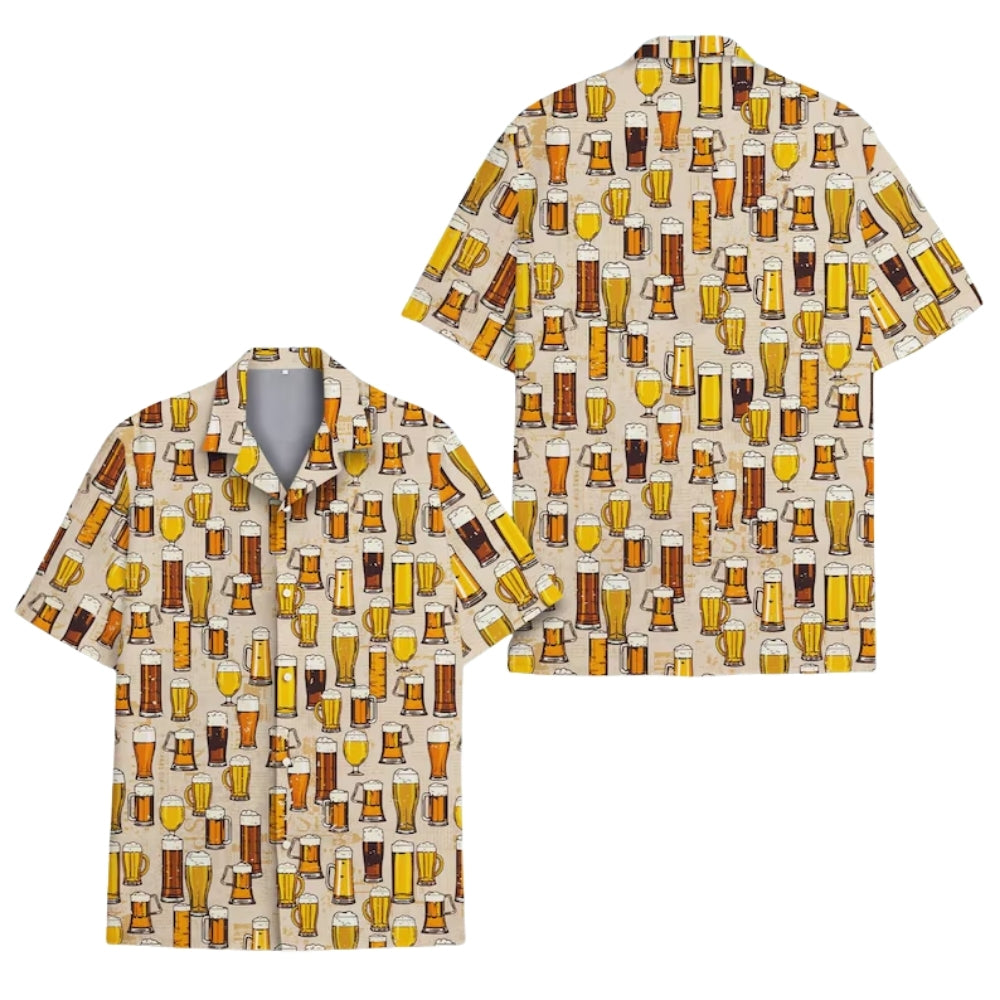 Beer Mug Hawaiian Shirt For Men Women, Beer Lover Hawaiian Shirts HE0421