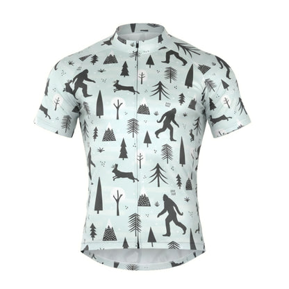 Men's Bigfoot Cycling Short Sleeve Jersey, Bigfoot Sasquatch Cycling Jerseys CZ0053