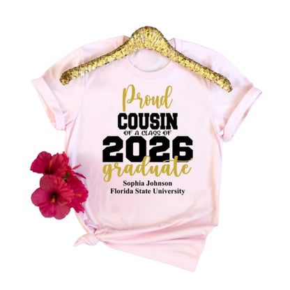 Custom Matching Family Graduation T Shirts, Custom Grad Family Matching Shirts ET0517