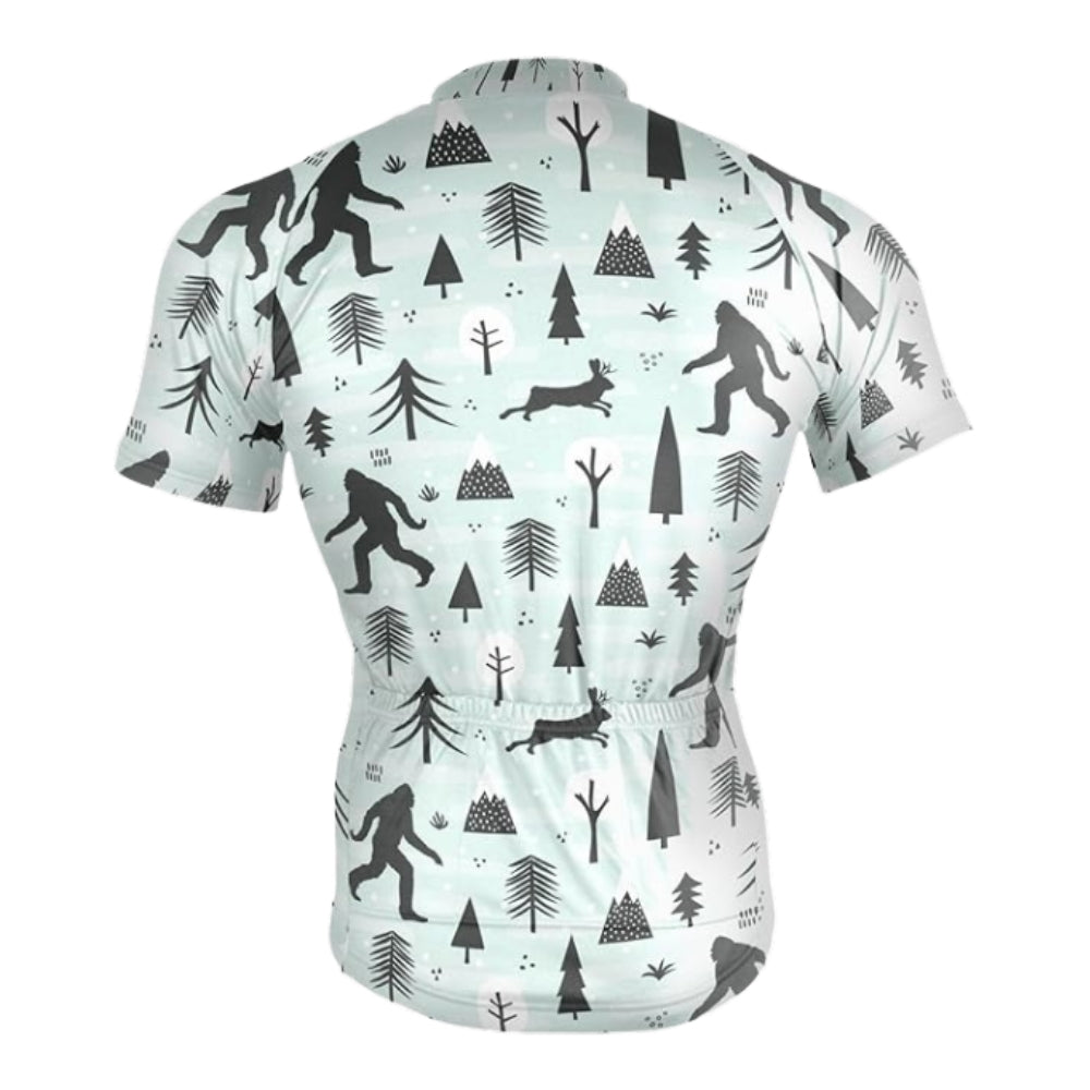 Men's Bigfoot Cycling Short Sleeve Jersey, Bigfoot Sasquatch Cycling Jerseys CZ0053