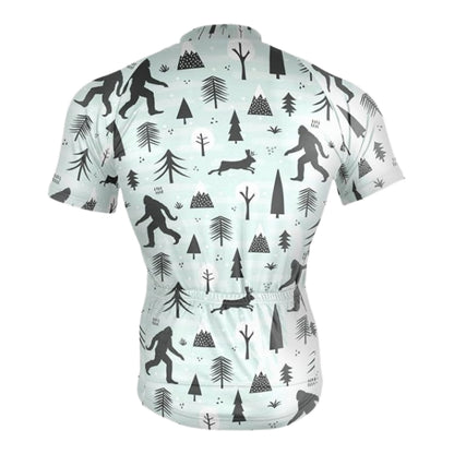 Men's Bigfoot Cycling Short Sleeve Jersey, Bigfoot Sasquatch Cycling Jerseys CZ0053