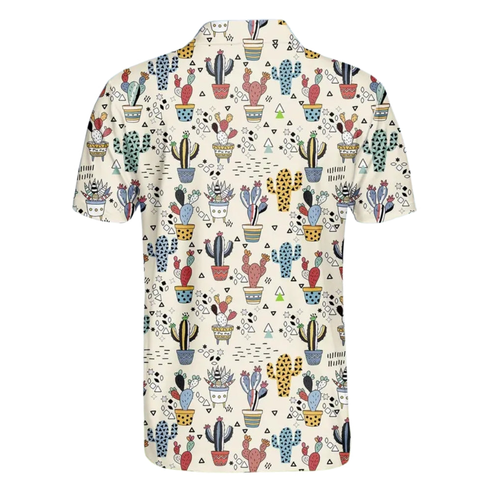 Cactus Golf Polo Shirt For Mens, Cactus Golf Shirts GE0270